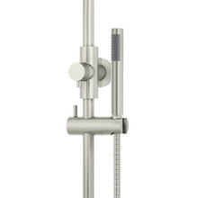 Round Gooseneck 300mm Twin Shower with single function hand shower
